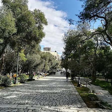 Lägenhet Spacious Near Acropolis With Roof Garden